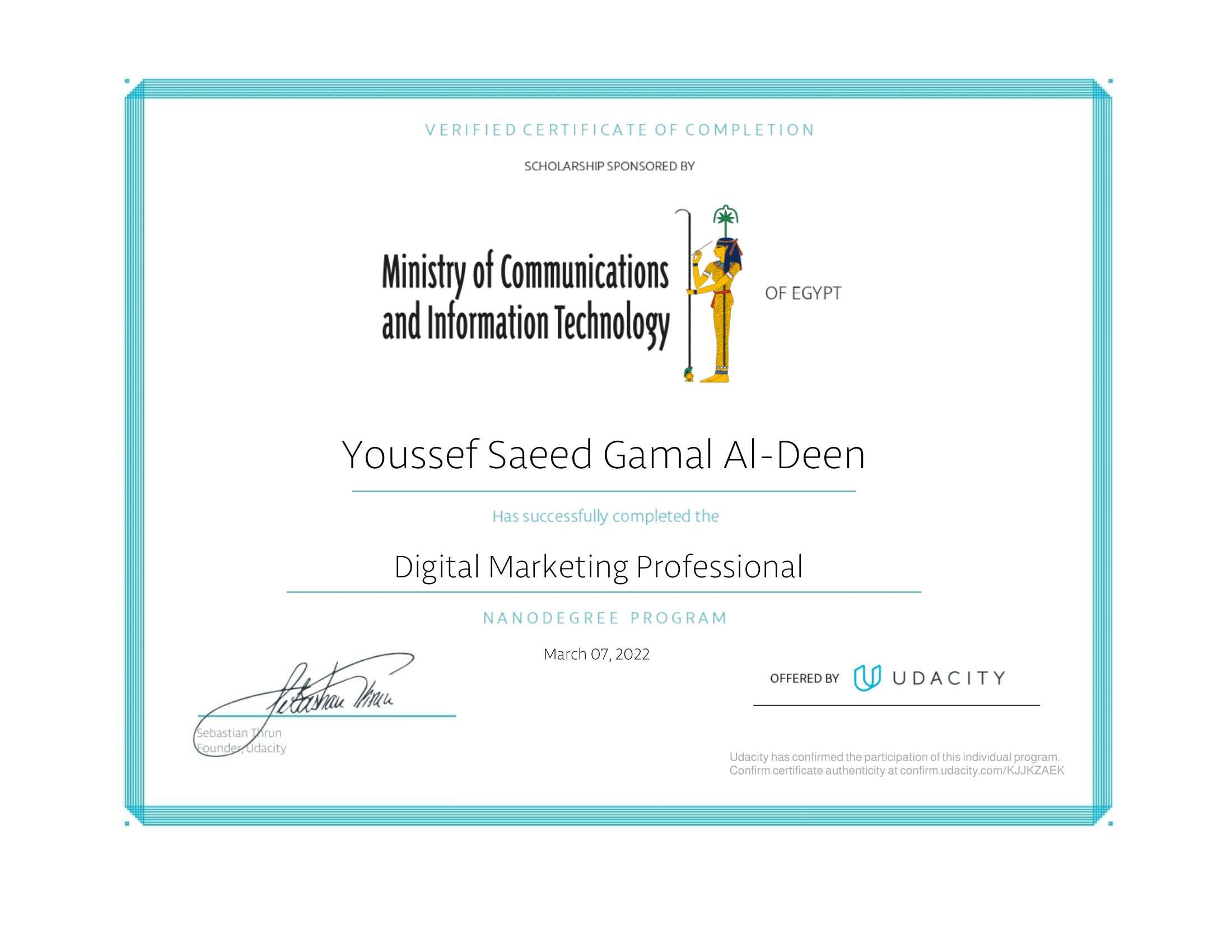 Digital Marketing Professional Nanodegree Program